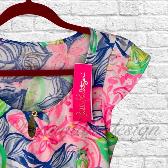 🌺🌺SOLD🌺🌺 Lilly Pulitzer Rejina Dress Havana - Picture 4 of 9